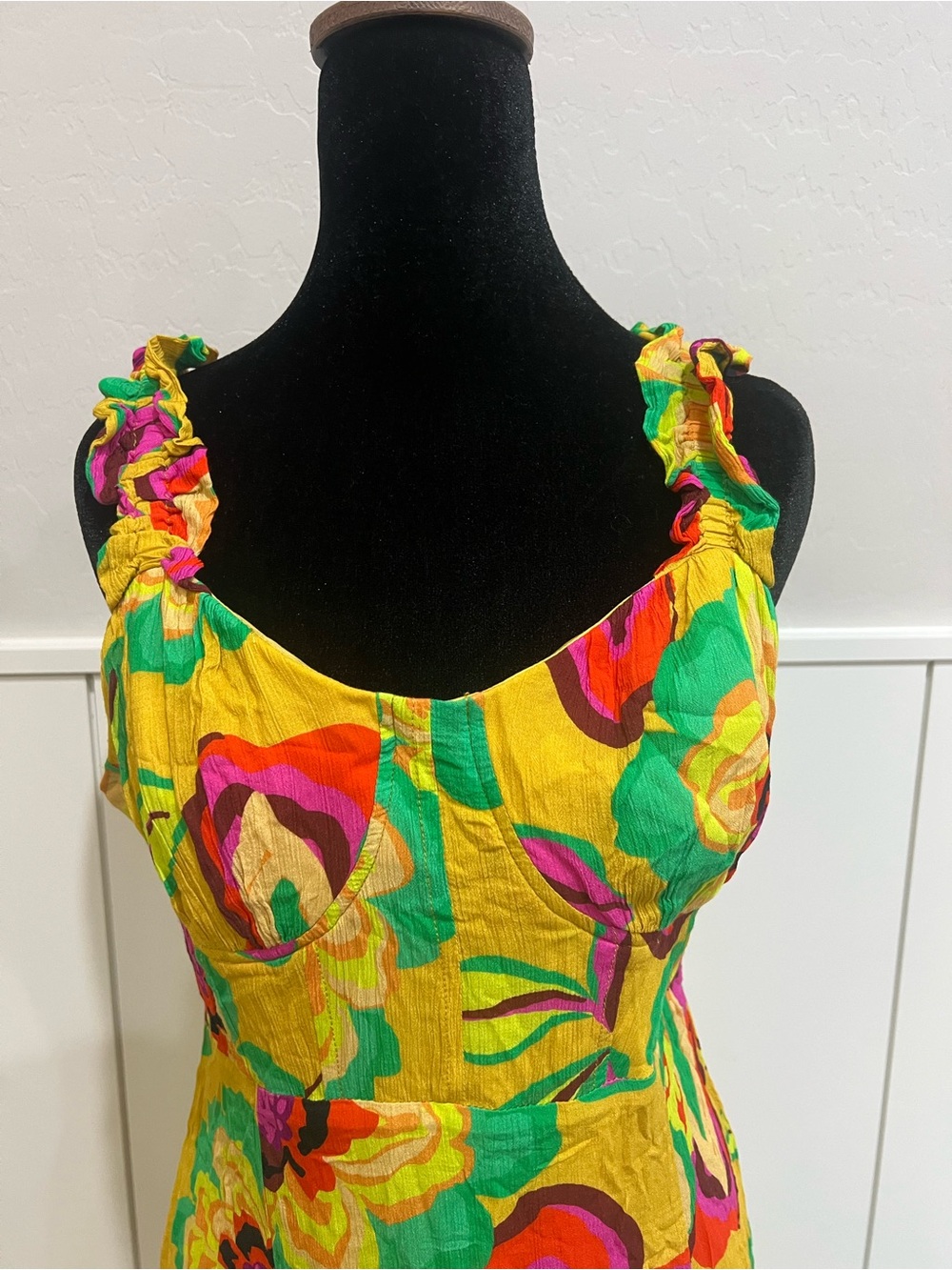 Gianni Bini Turquoise Multi Floral Puff-Sleeve Mini Dress Bundle! - Picture 8 of 11
